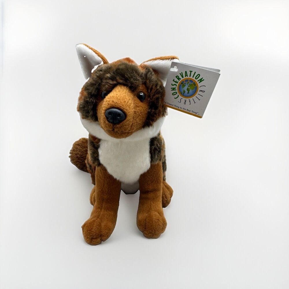 Red Wolf Plush Toy Conservation Critters Wildlife Artists 11" Stuffed Animal